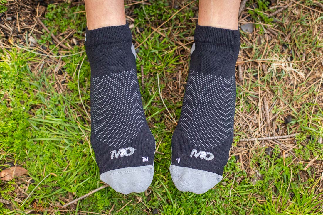 The socks are specifically left and right designed. Photo: ©Richard McGibbon