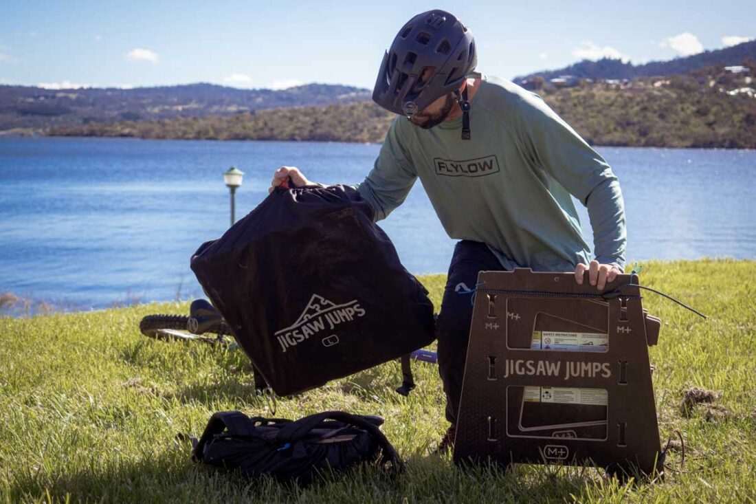 Takeoff to the moon with jigsaw jumps Tyres and Soles