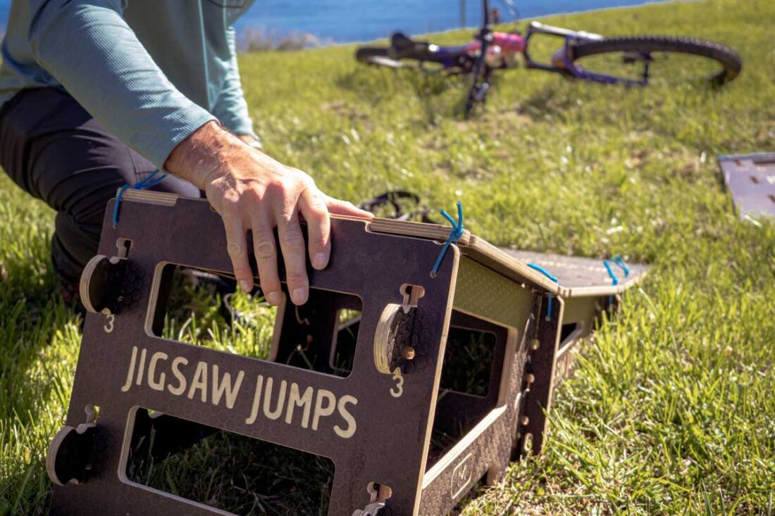 Takeoff to the moon with jigsaw jumps Tyres and Soles